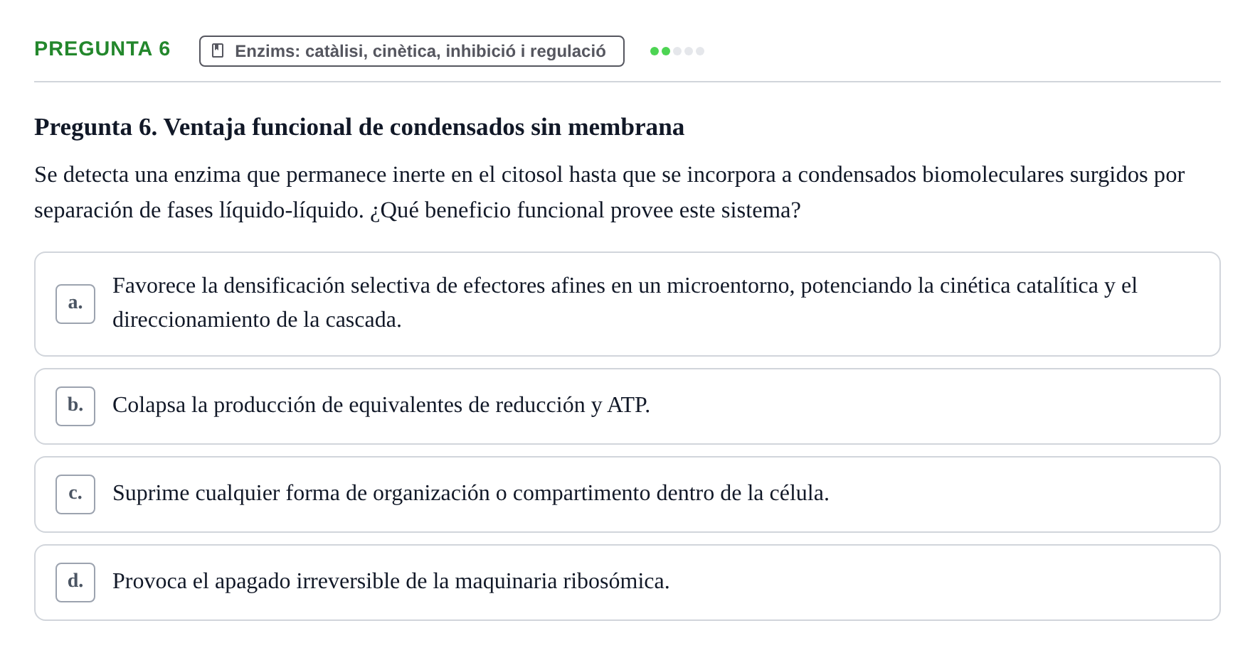 Enunciado: Pregunta 6