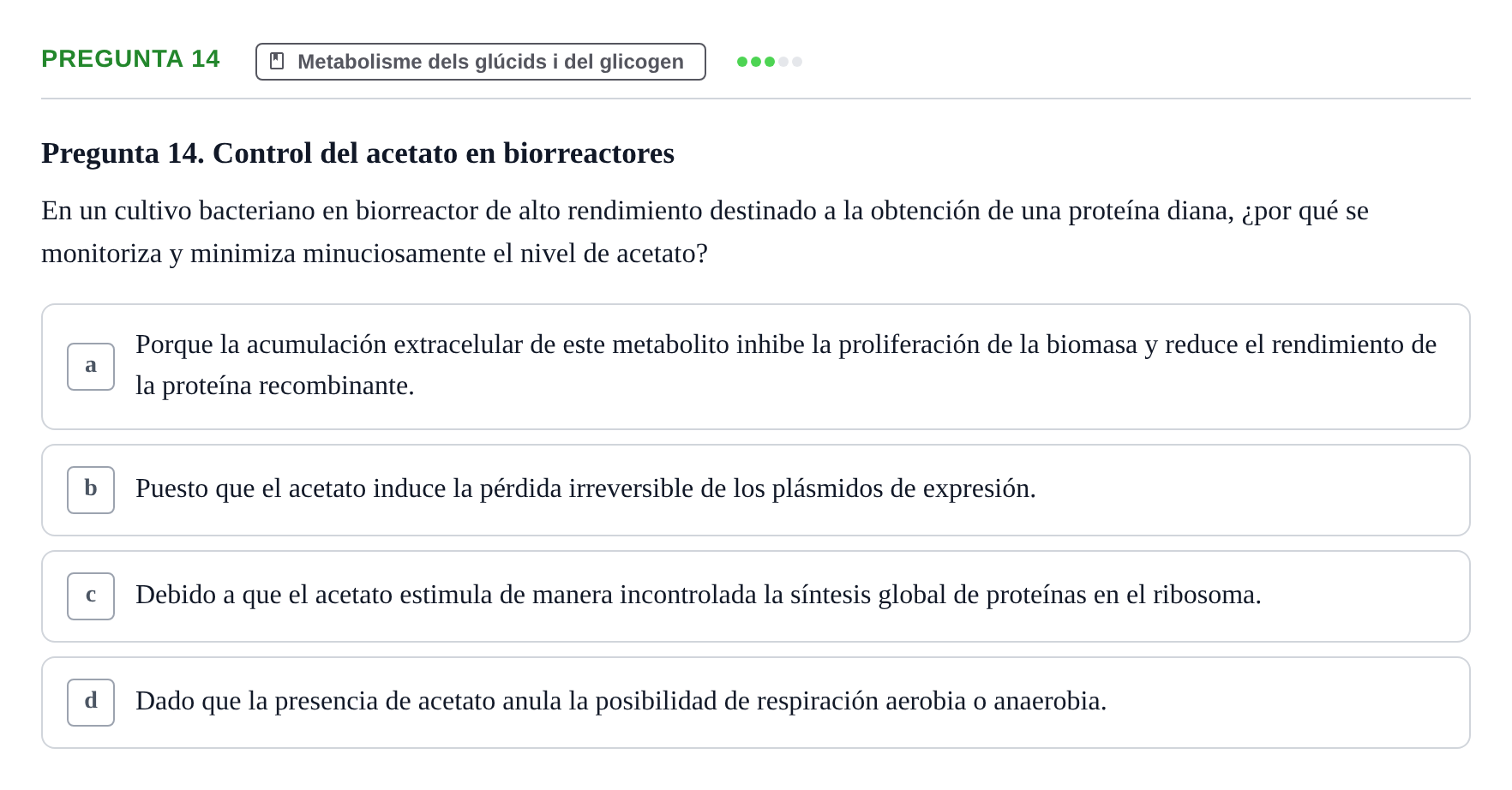 Enunciado: Pregunta 14