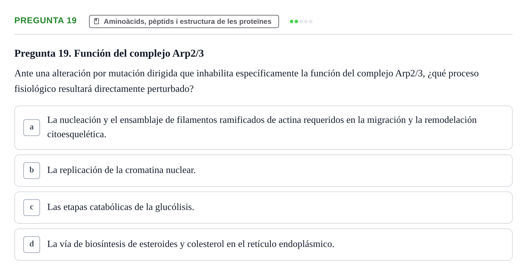 Enunciado: Pregunta 19