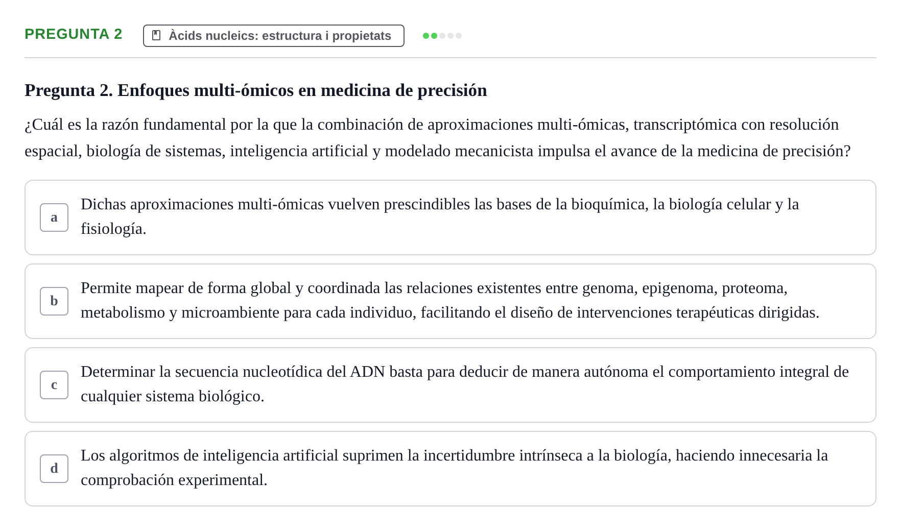 Enunciado: Pregunta 2