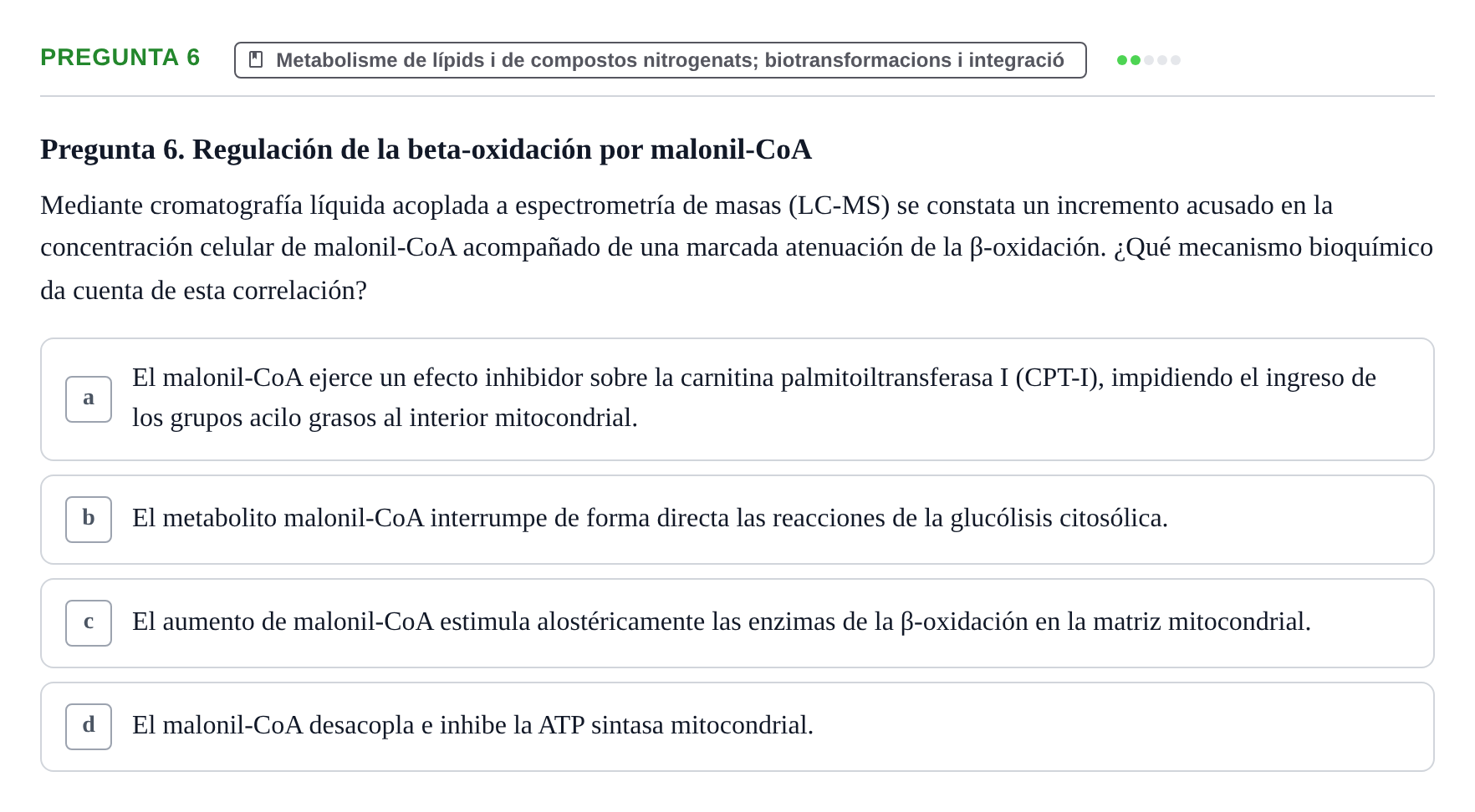 Enunciado: Pregunta 6