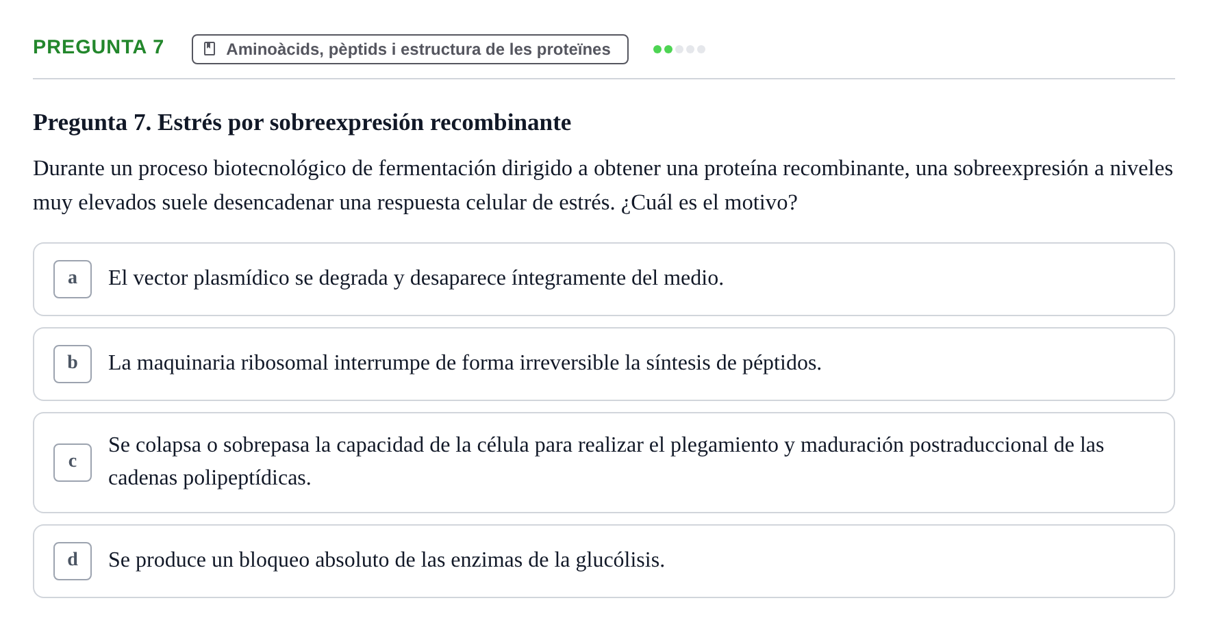 Enunciado: Pregunta 7