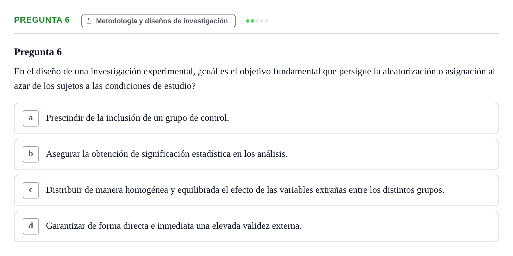 Enunciado: Pregunta 6