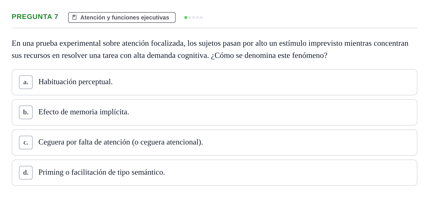 Enunciado: Pregunta 7