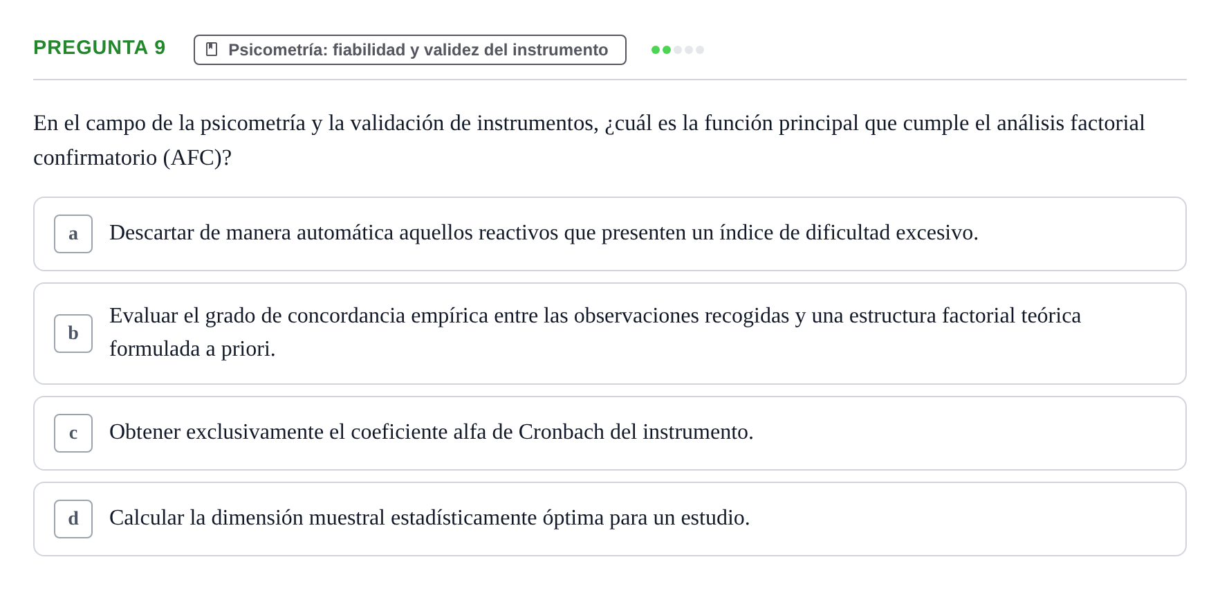 Enunciado: Pregunta 9