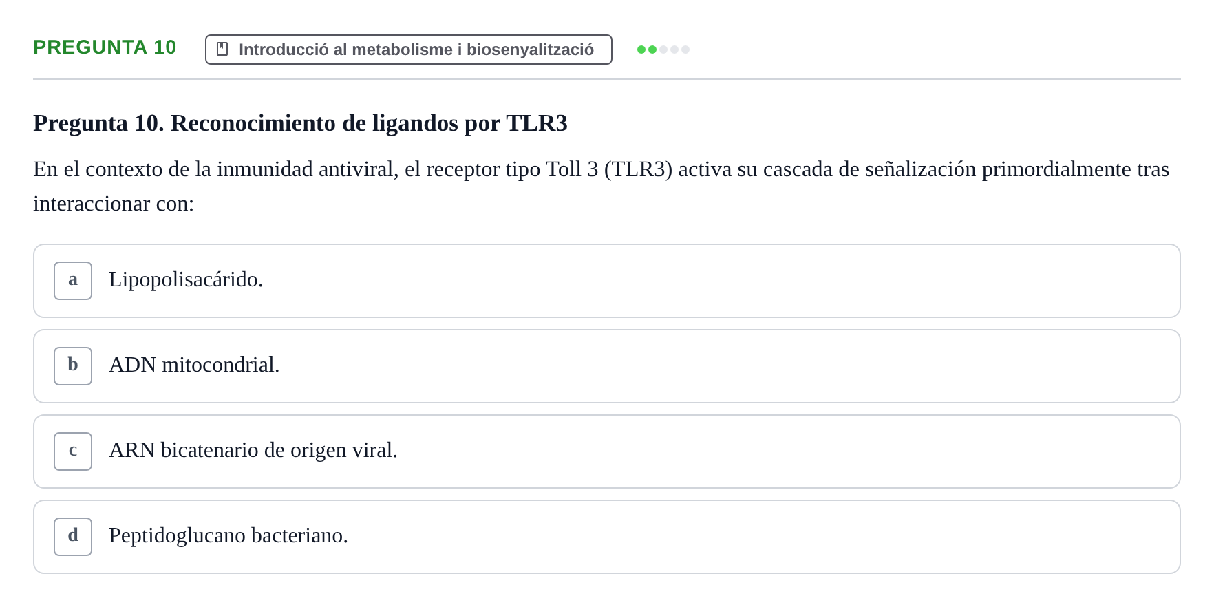 Enunciado: Pregunta 10