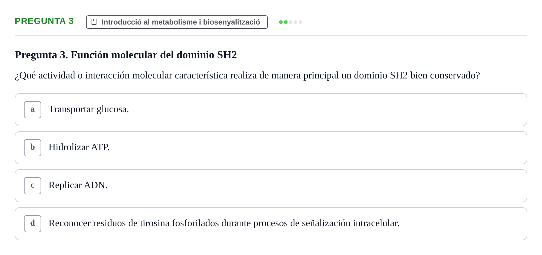 Enunciado: Pregunta 3