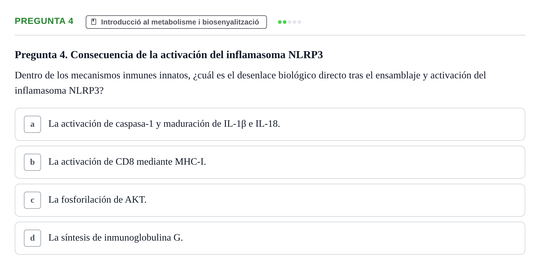 Enunciado: Pregunta 4