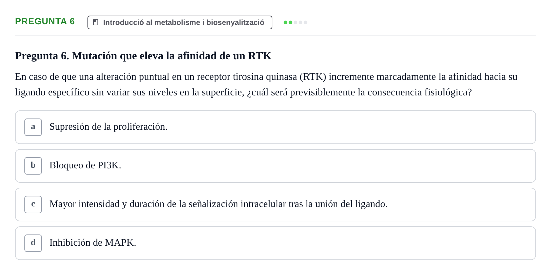 Enunciado: Pregunta 6