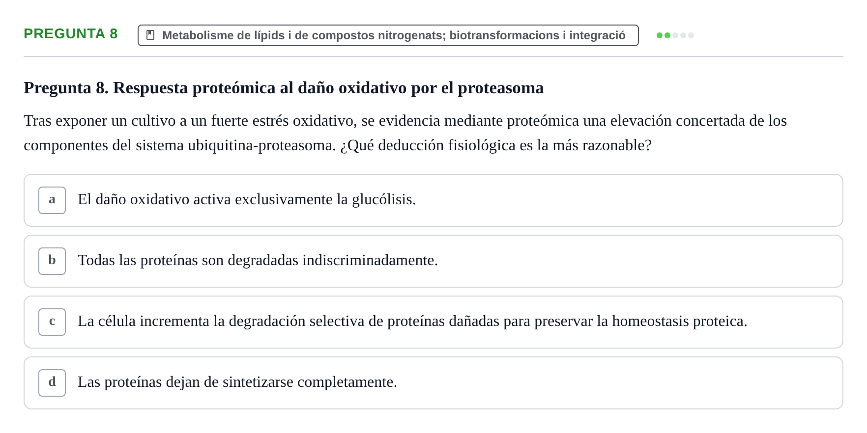 Enunciado: Pregunta 8
