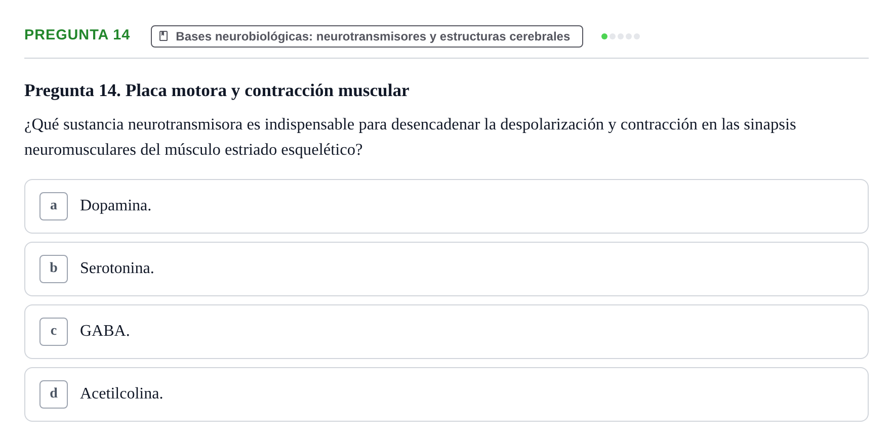 Enunciado: Pregunta 14