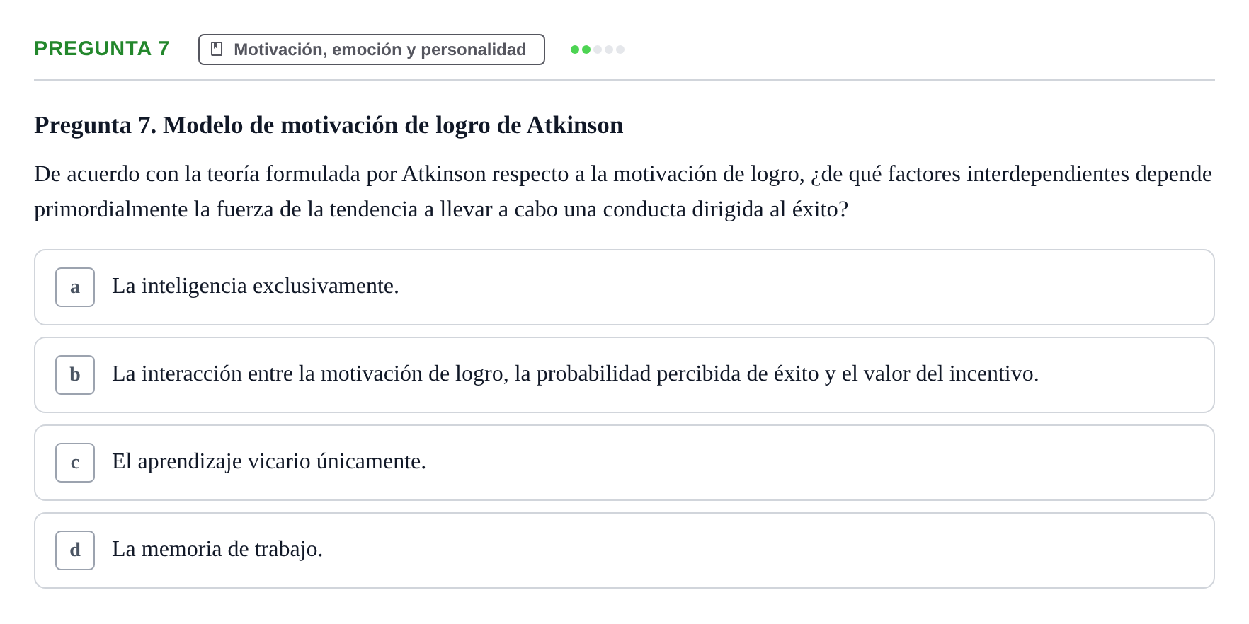 Enunciado: Pregunta 7