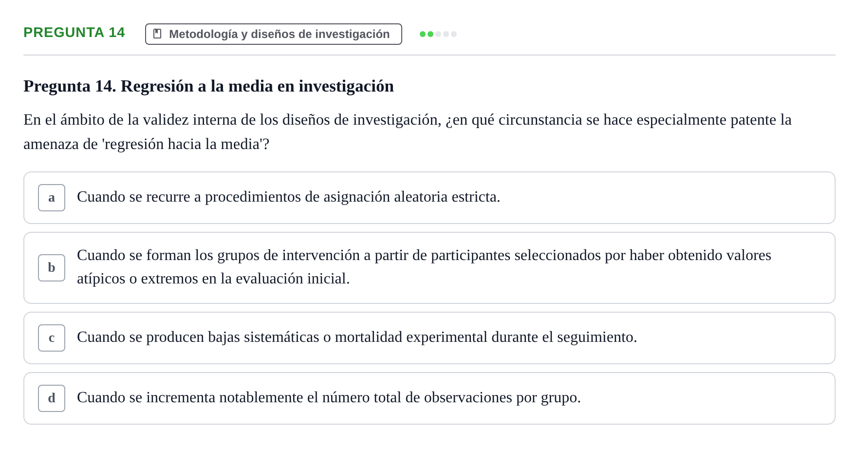 Enunciado: Pregunta 14