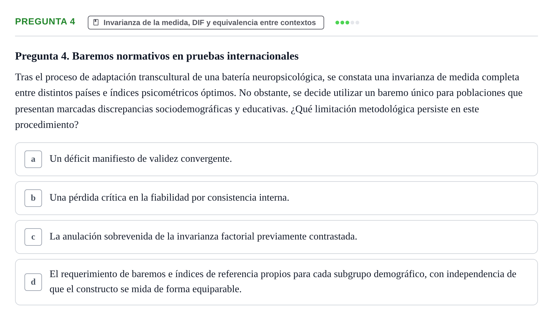 Enunciado: Pregunta 4