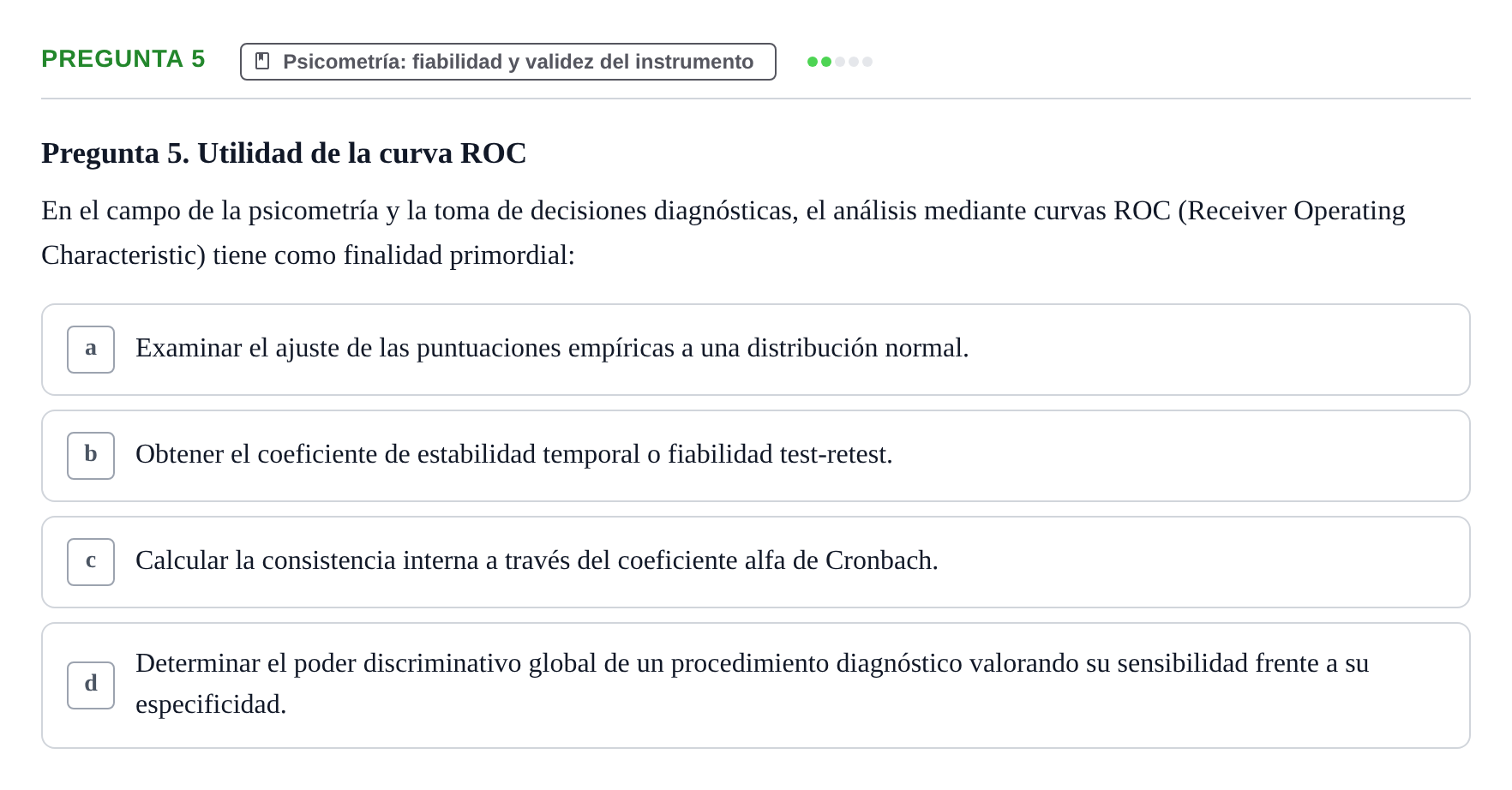 Enunciado: Pregunta 5