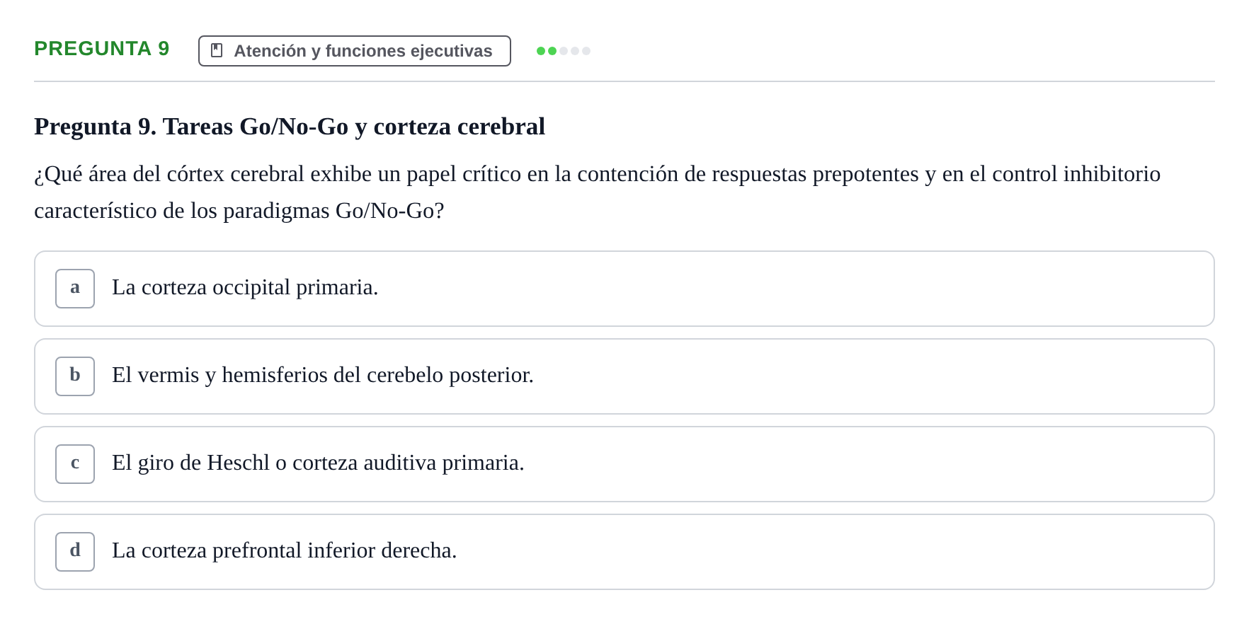 Enunciado: Pregunta 9