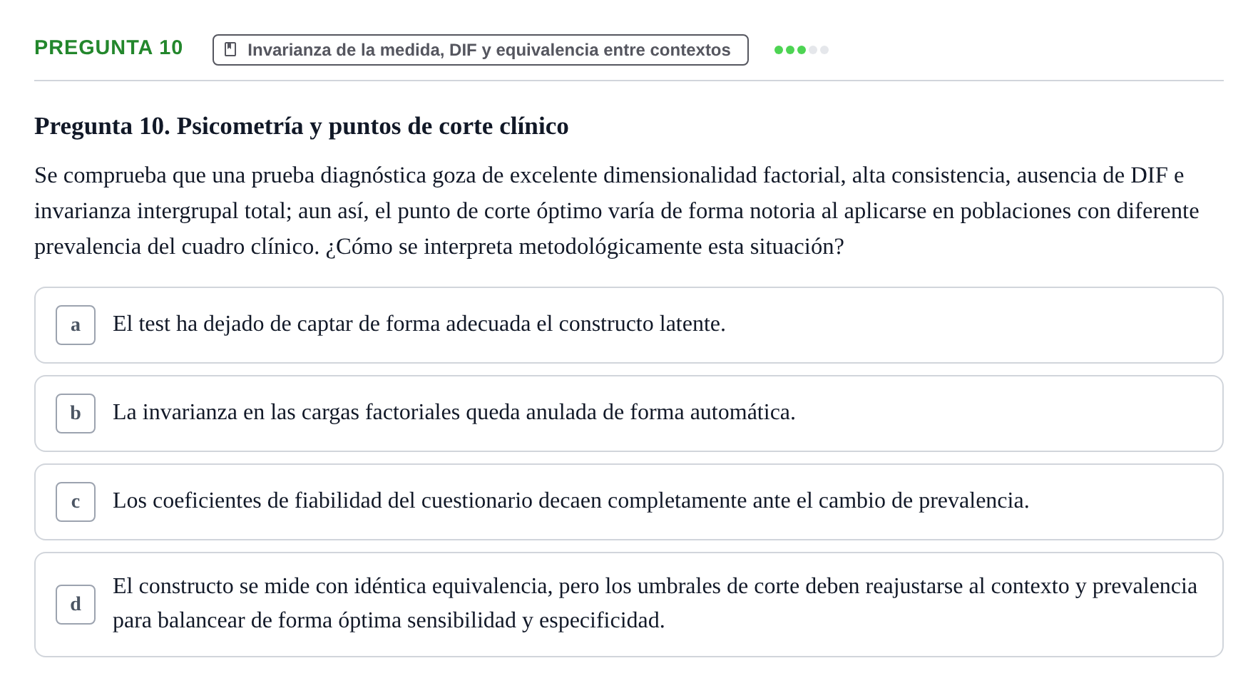 Enunciado: Pregunta 10