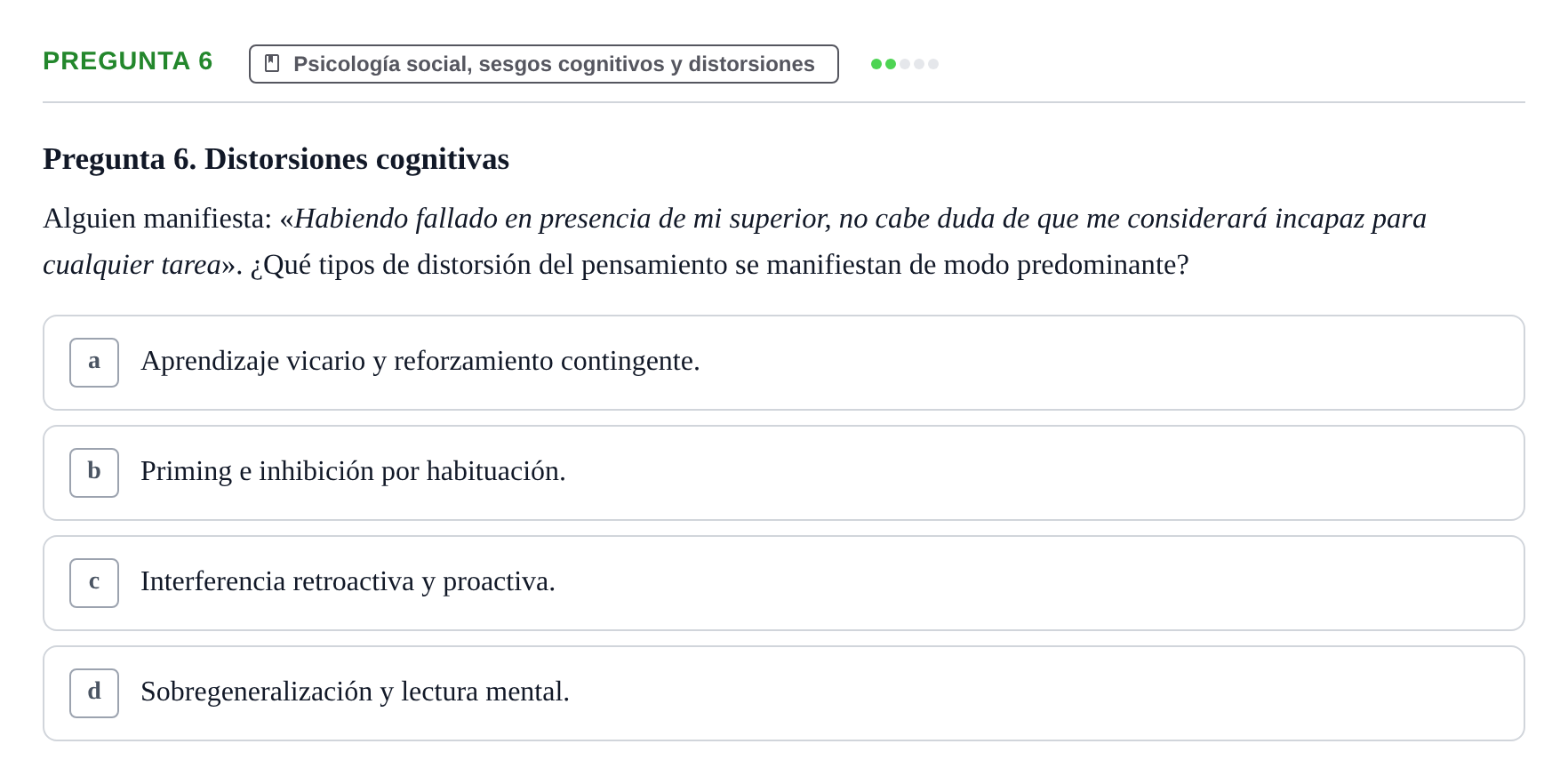Enunciado: Pregunta 6