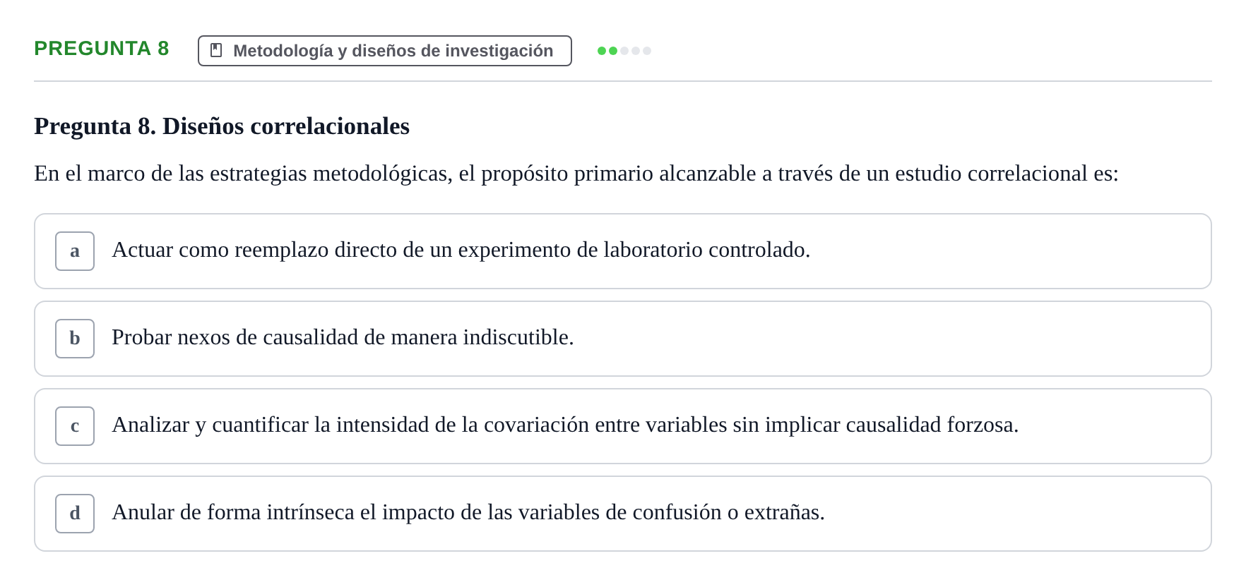 Enunciado: Pregunta 8