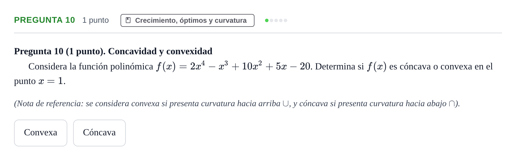 Enunciado: Pregunta 10 · Fundamentos de Matemáticas UOC Juny 2021