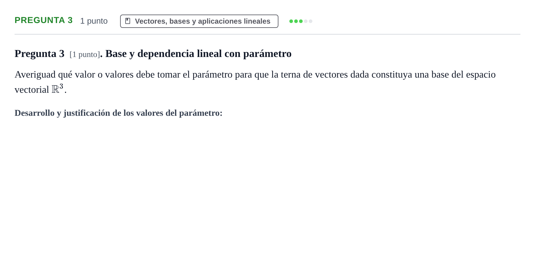 Enunciado: Pregunta 3 · Fundamentos de Matemáticas UOC 2020