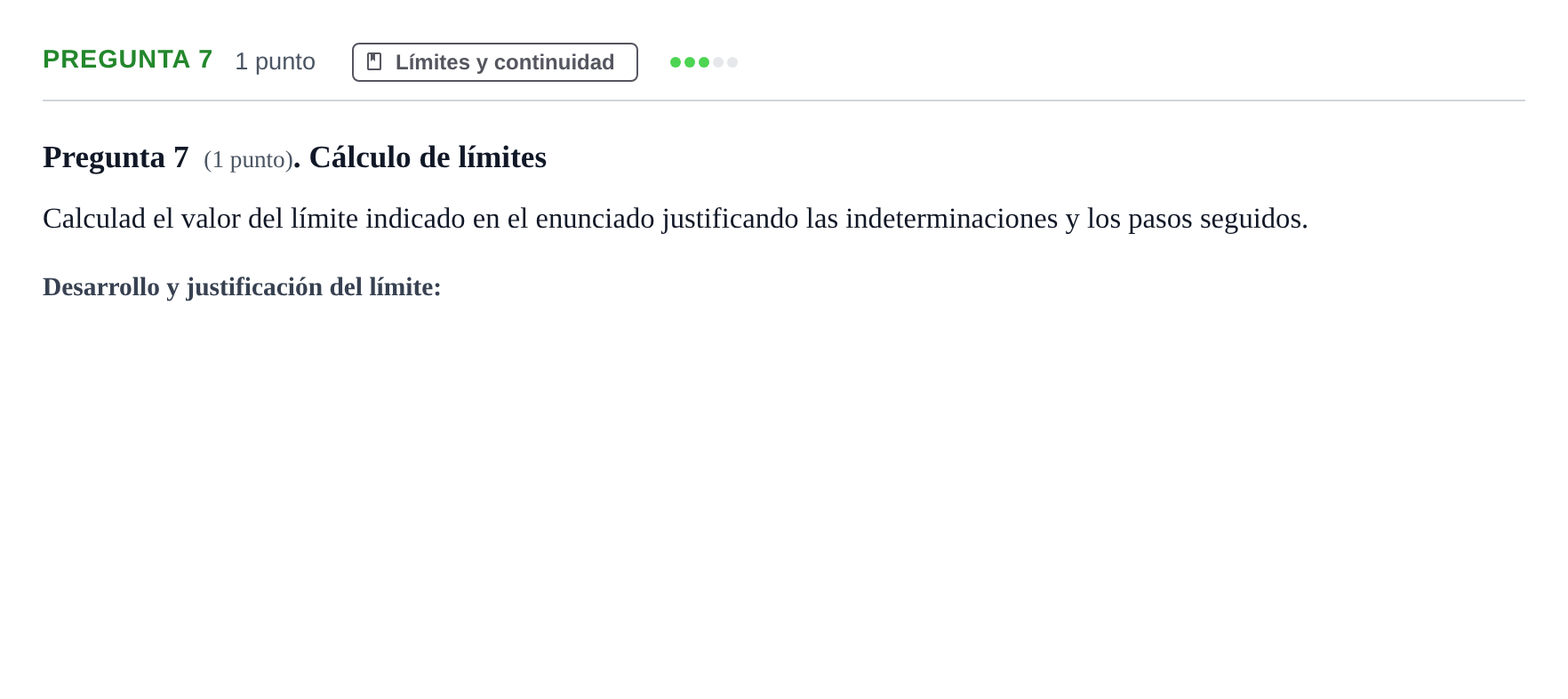 Enunciado: Pregunta 7 · Fundamentos de Matemáticas UOC 2020