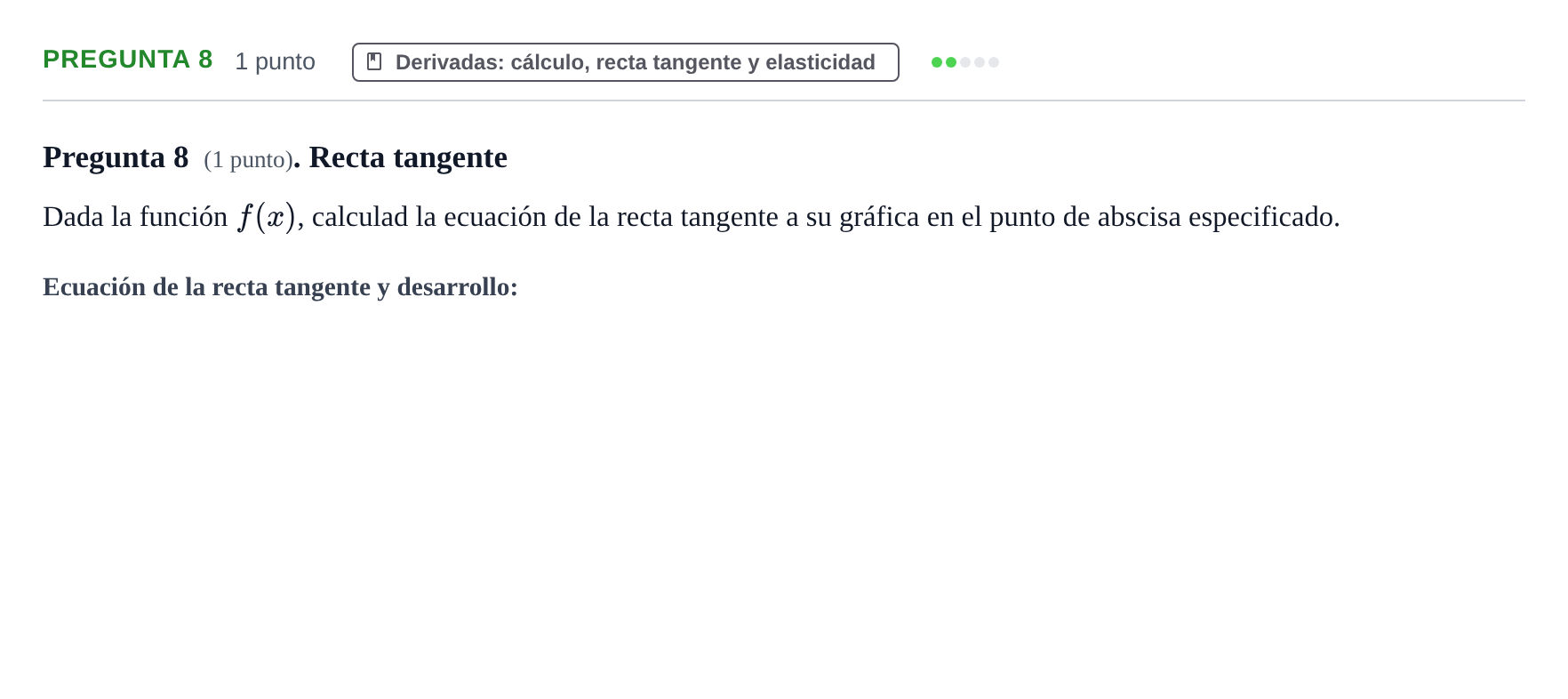 Enunciado: Pregunta 8 · Fundamentos de Matemáticas UOC 2020