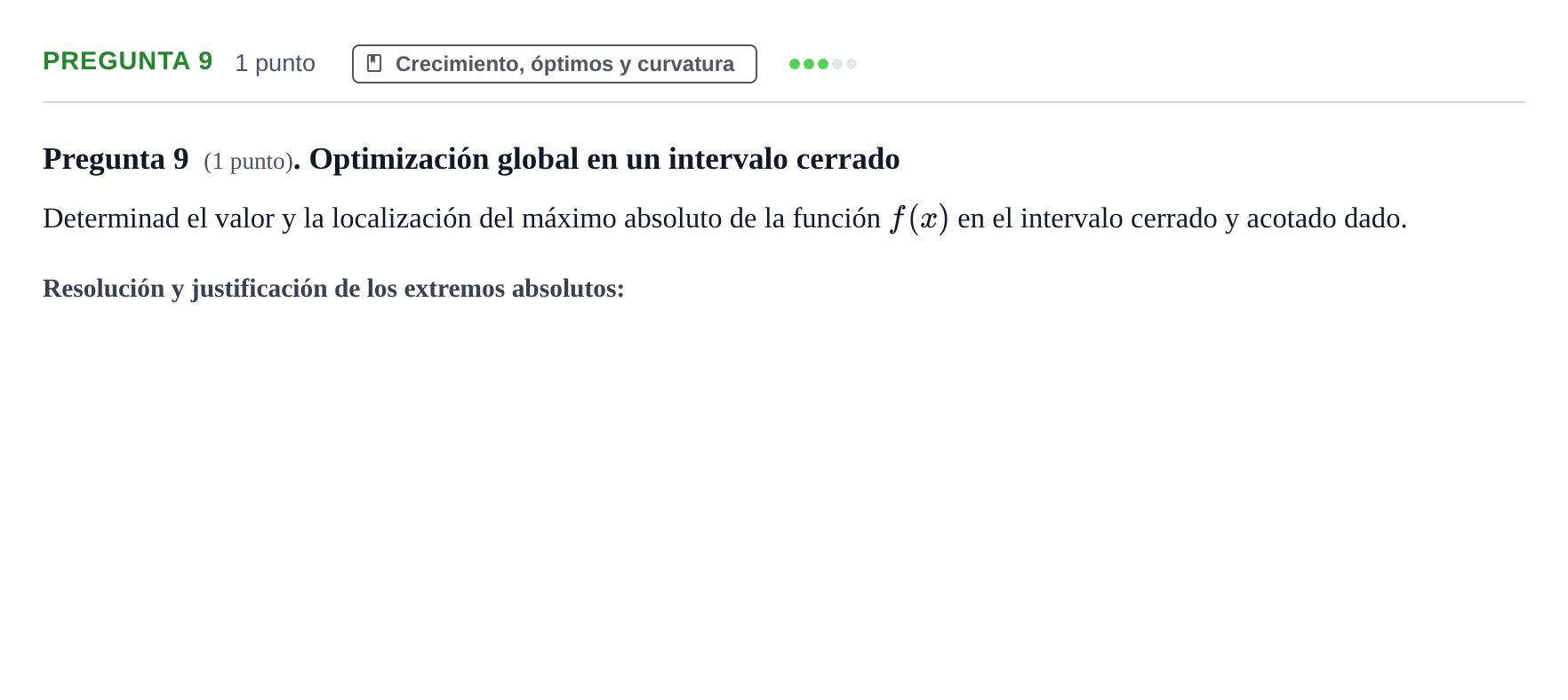 Enunciado: Pregunta 9 · Fundamentos de Matemáticas UOC 2020