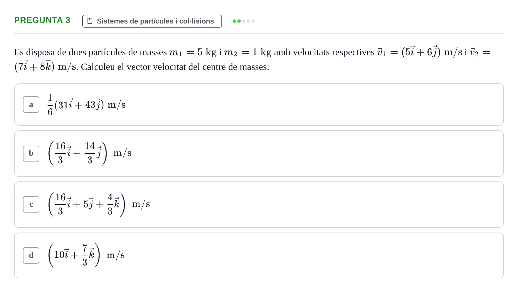 Enunciado: Pregunta 3 · Física I i II UAB 2014
