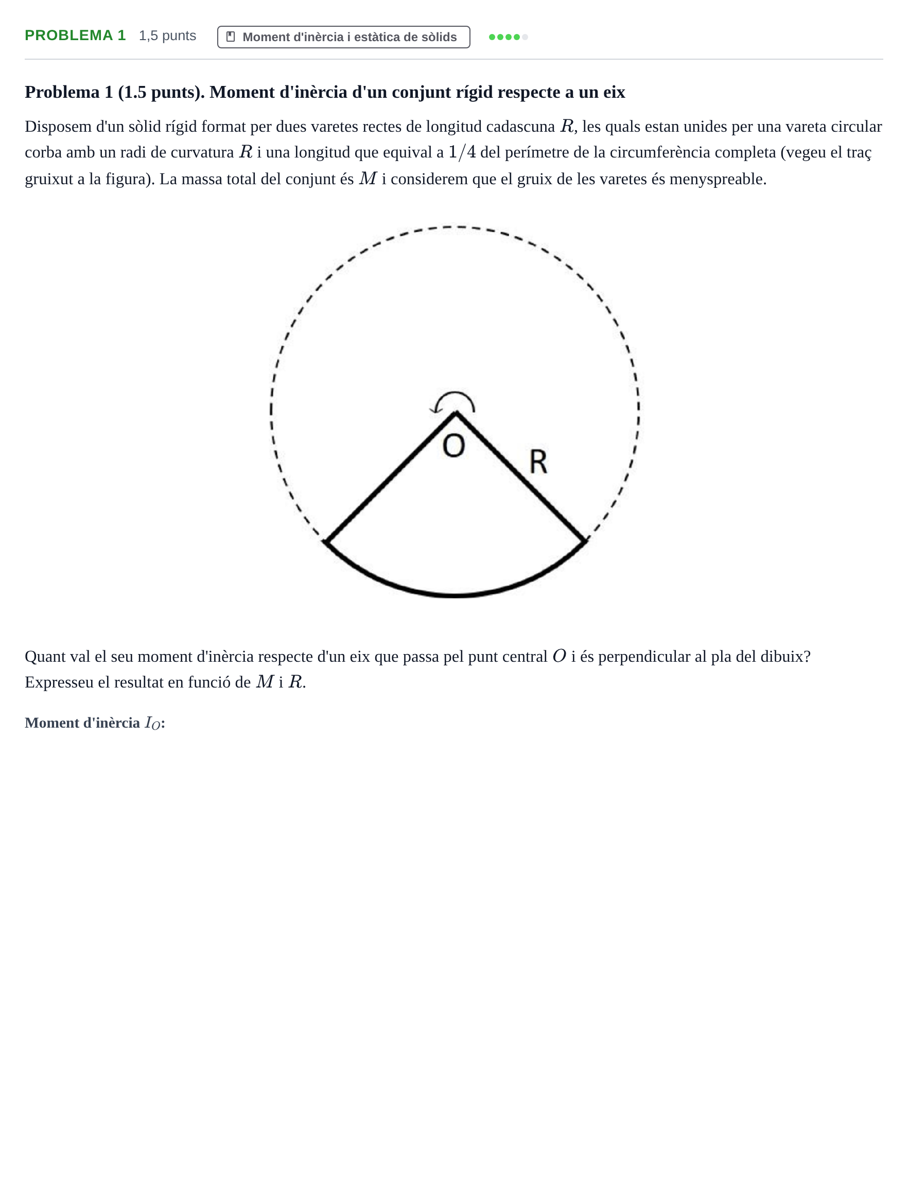 Enunciado: Problema 1 · Física I i II UAB 2021