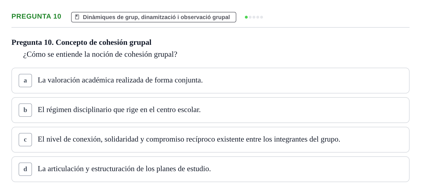 Enunciado: Pregunta 10