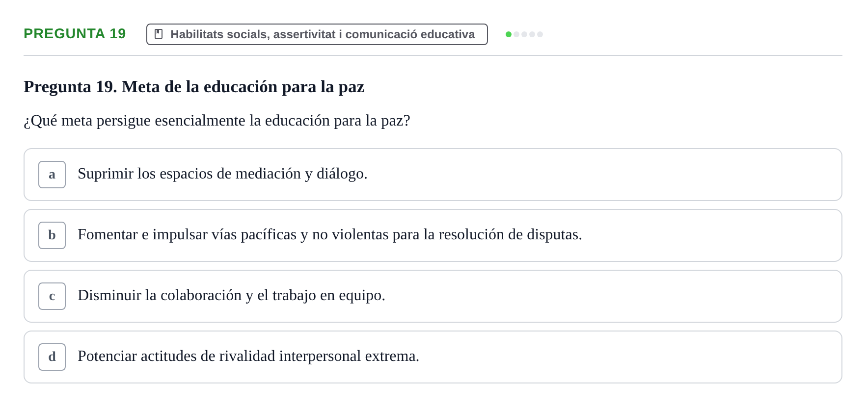 Enunciado: Pregunta 19