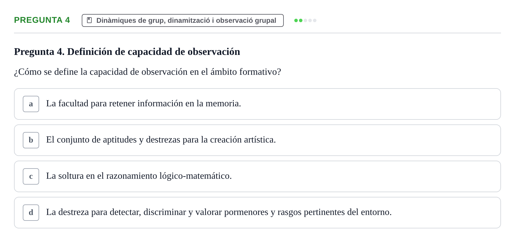 Enunciado: Pregunta 4