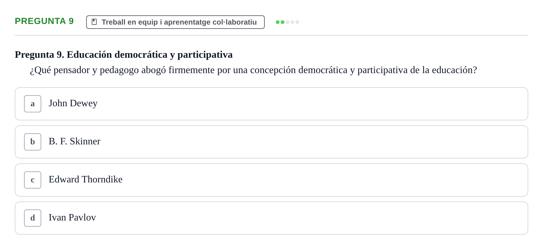 Enunciado: Pregunta 9