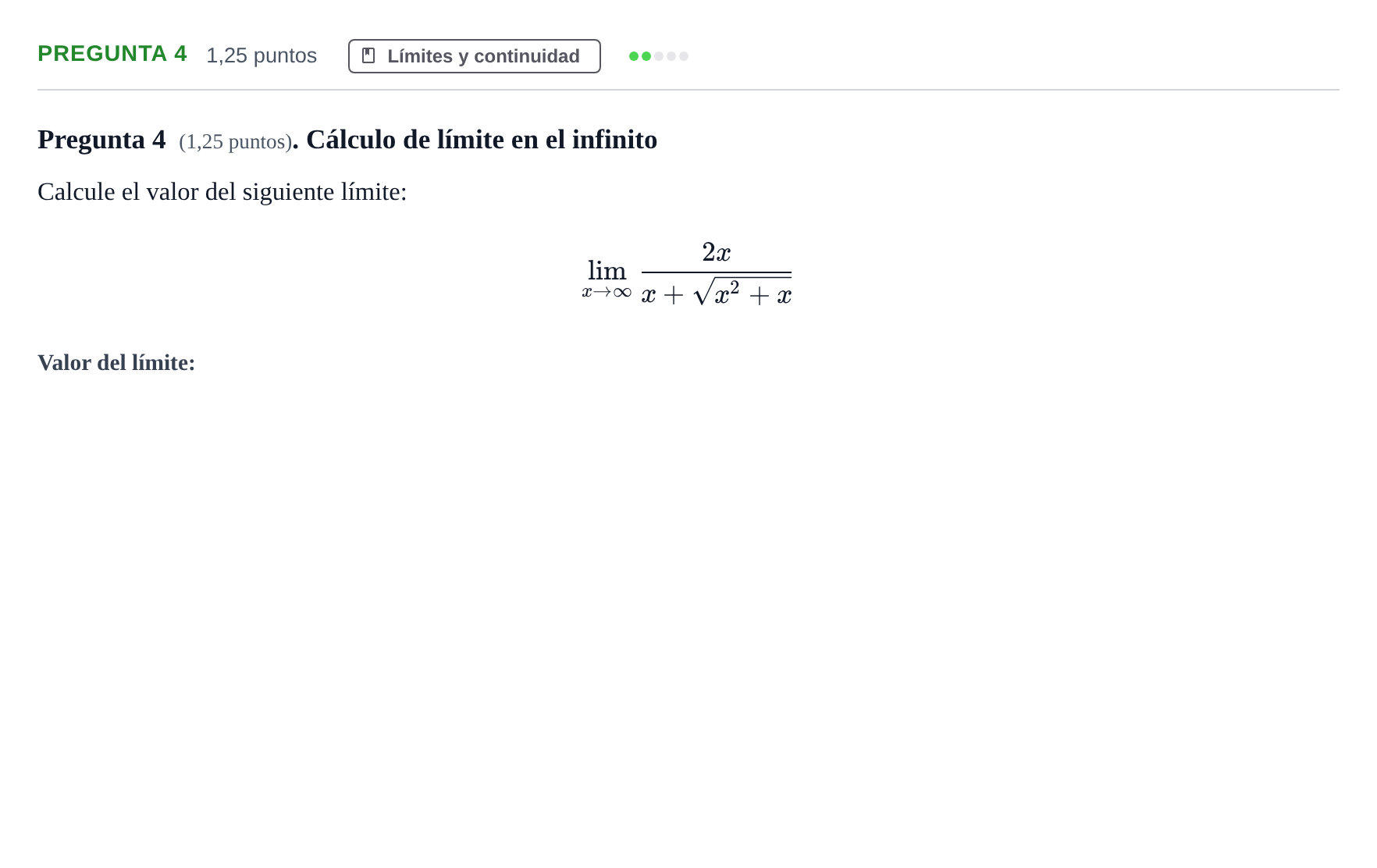 Enunciado: Pregunta 4 · Fundamentos de Matemáticas UOC 2020