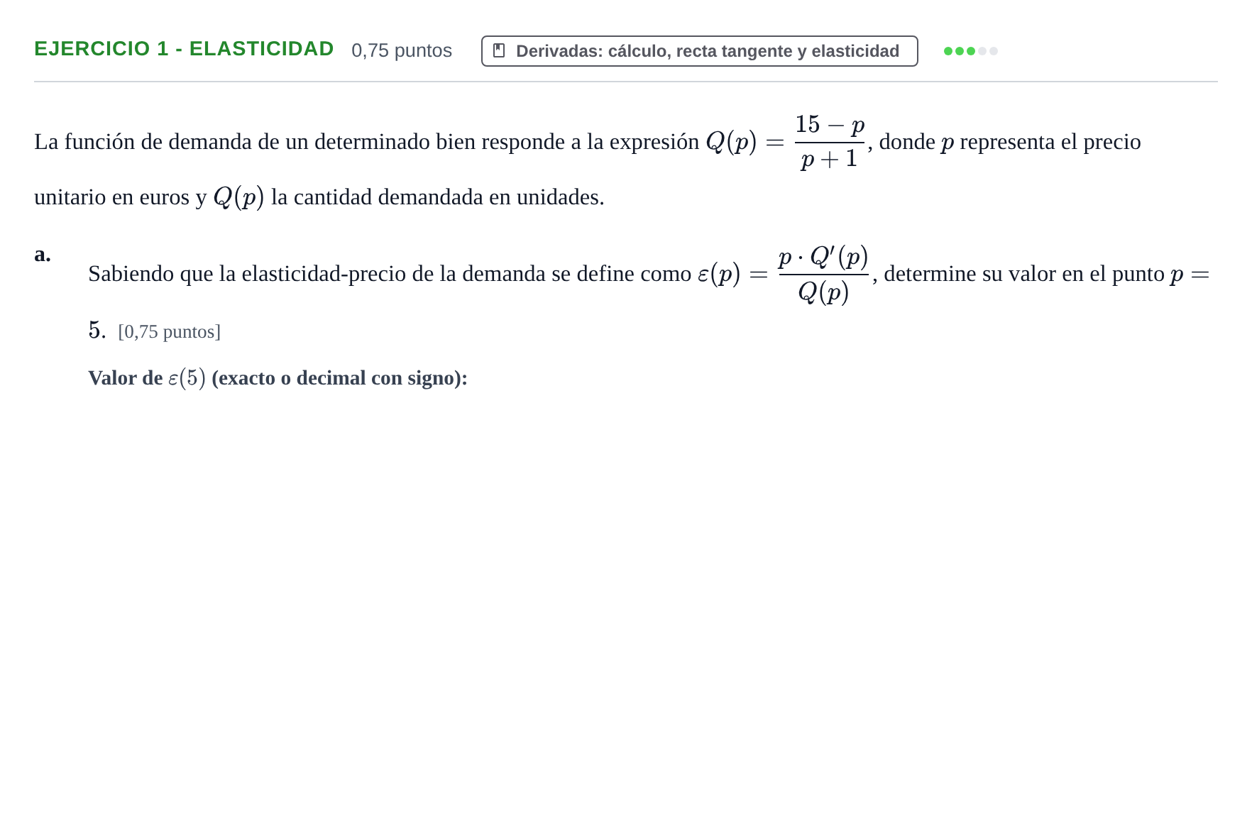Enunciado: Ejercicio 1 - Elasticidad · Fundamentos de Matemáticas UOC 2020
