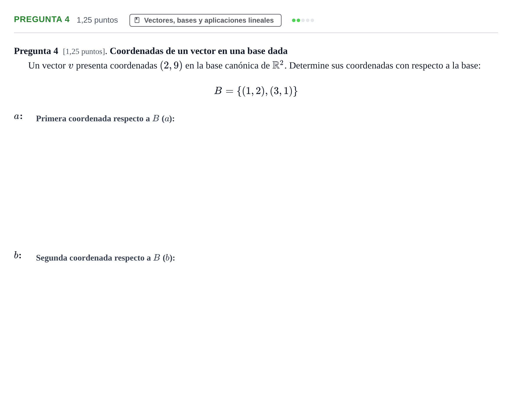 Enunciado: Pregunta 4 · Fundamentos de Matemáticas UOC 2020