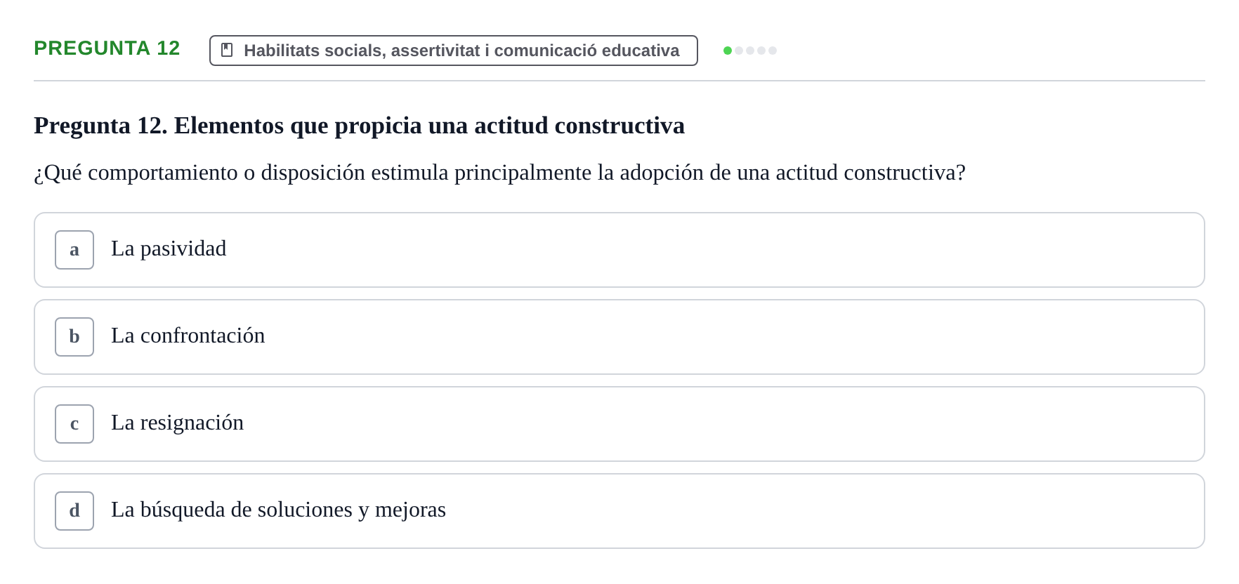 Enunciado: Pregunta 12