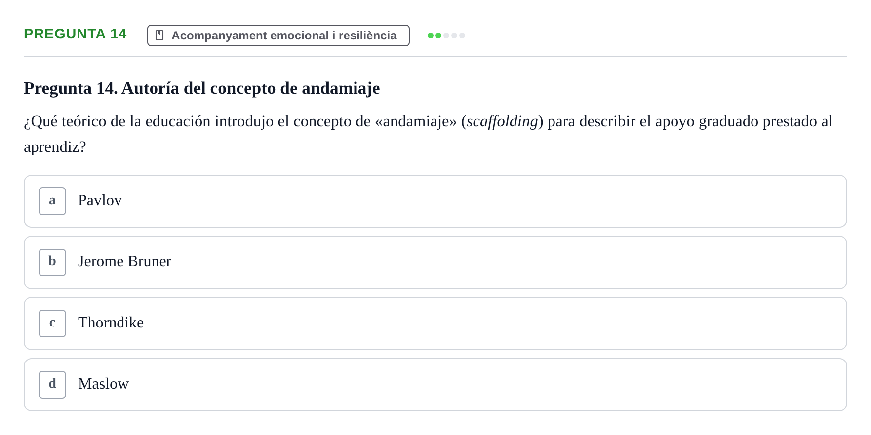 Enunciado: Pregunta 14