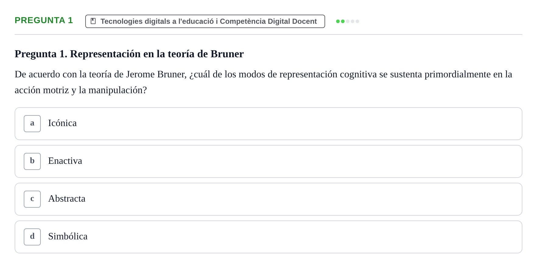 Enunciado: Pregunta 1