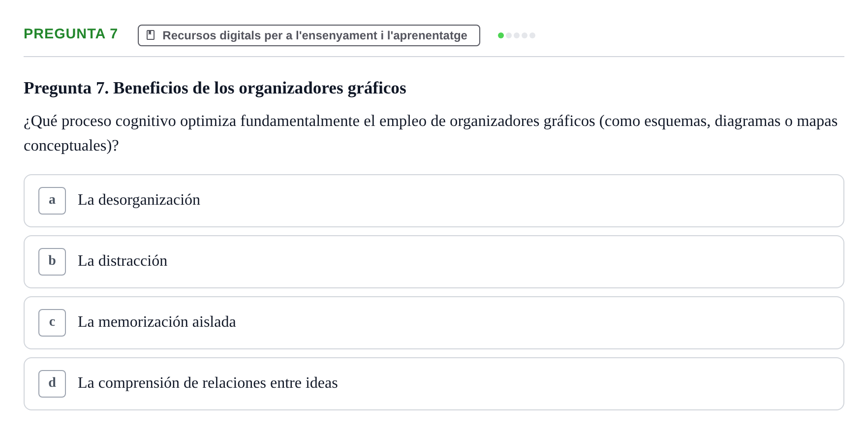 Enunciado: Pregunta 7