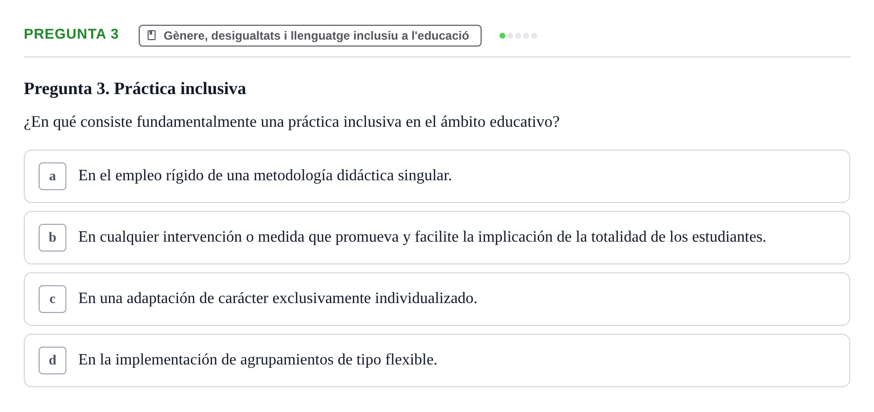 Enunciado: Pregunta 3