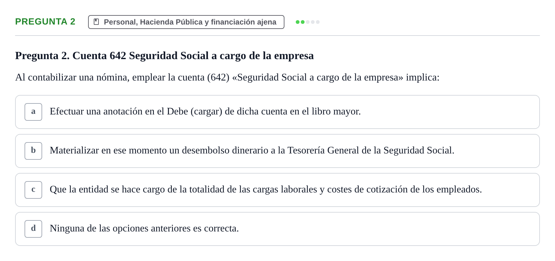 Enunciado: Pregunta 2 · Introducció a la Comptabilitat UAB 2014