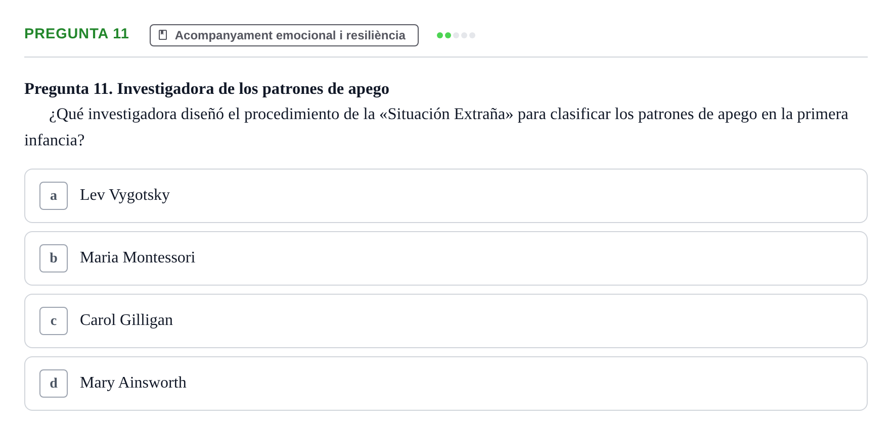 Enunciado: Pregunta 11