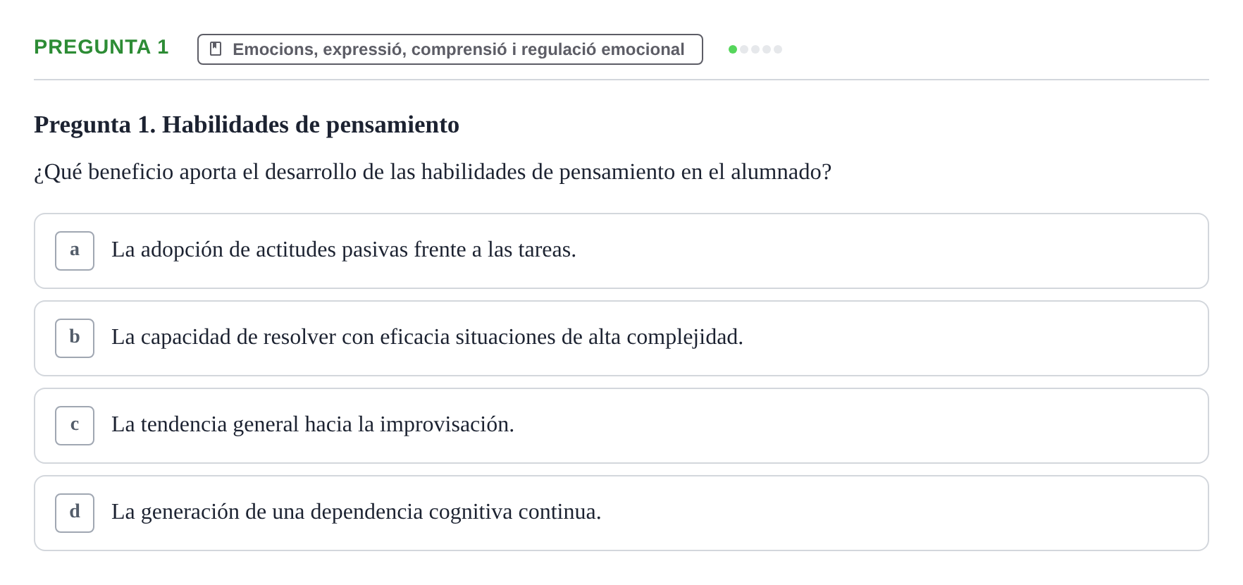 Enunciado: Pregunta 1