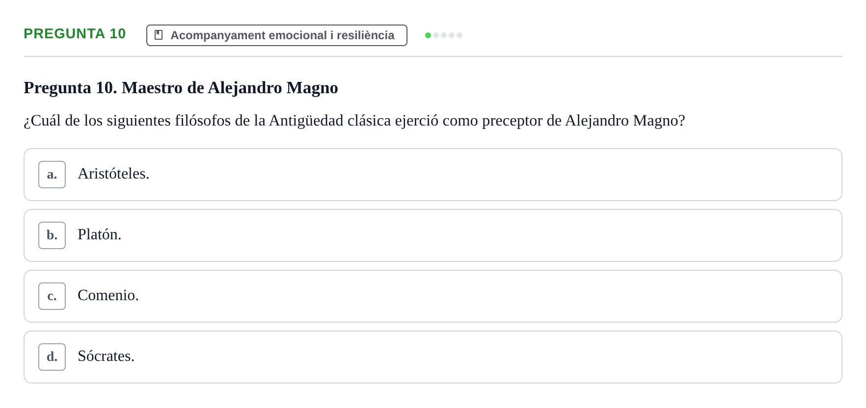 Enunciado: Pregunta 10