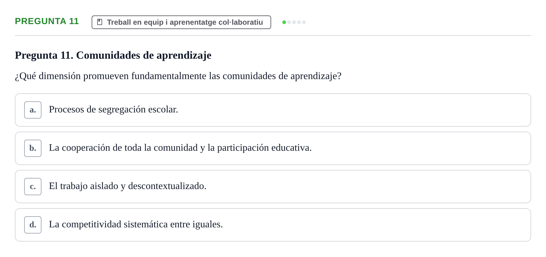 Enunciado: Pregunta 11