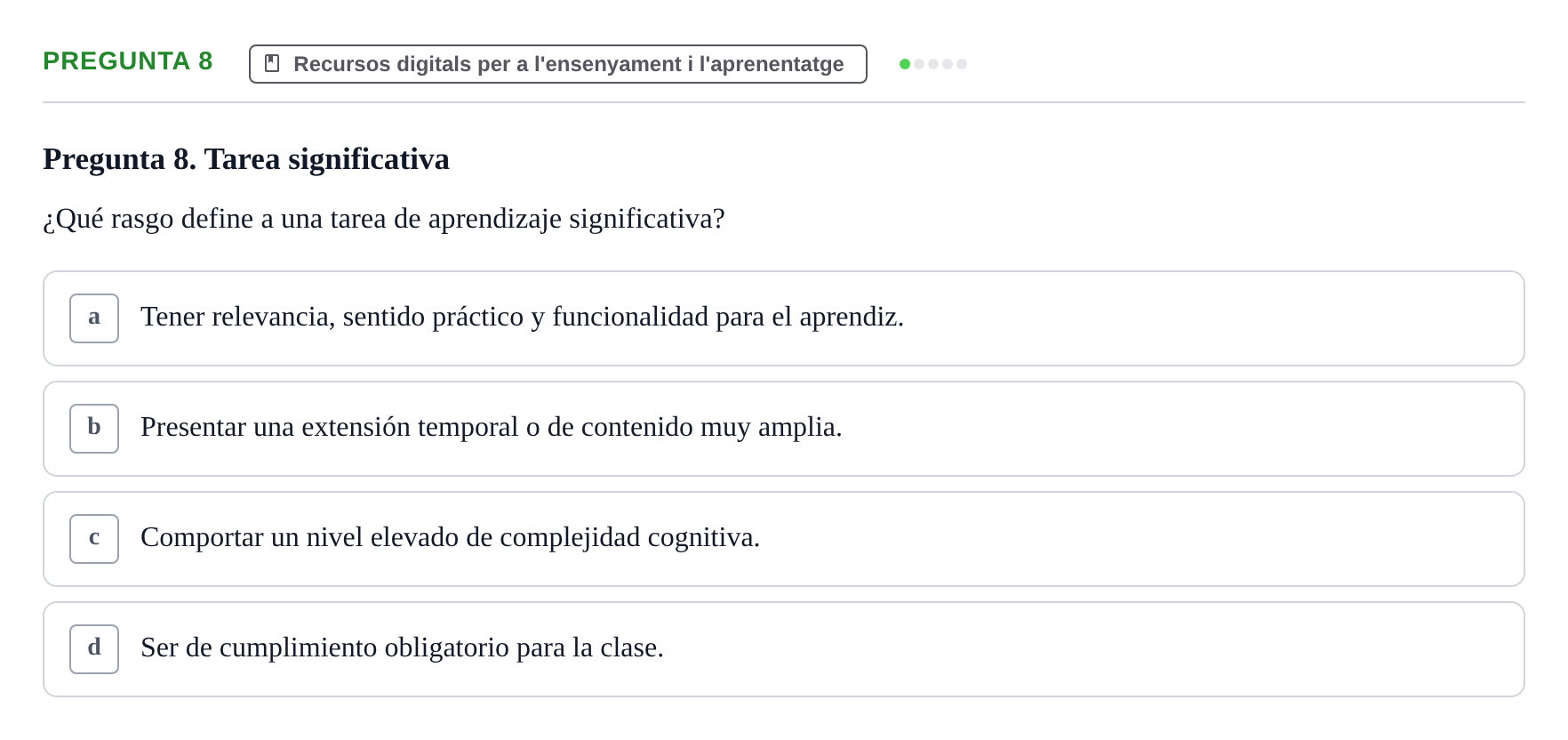 Enunciado: Pregunta 8