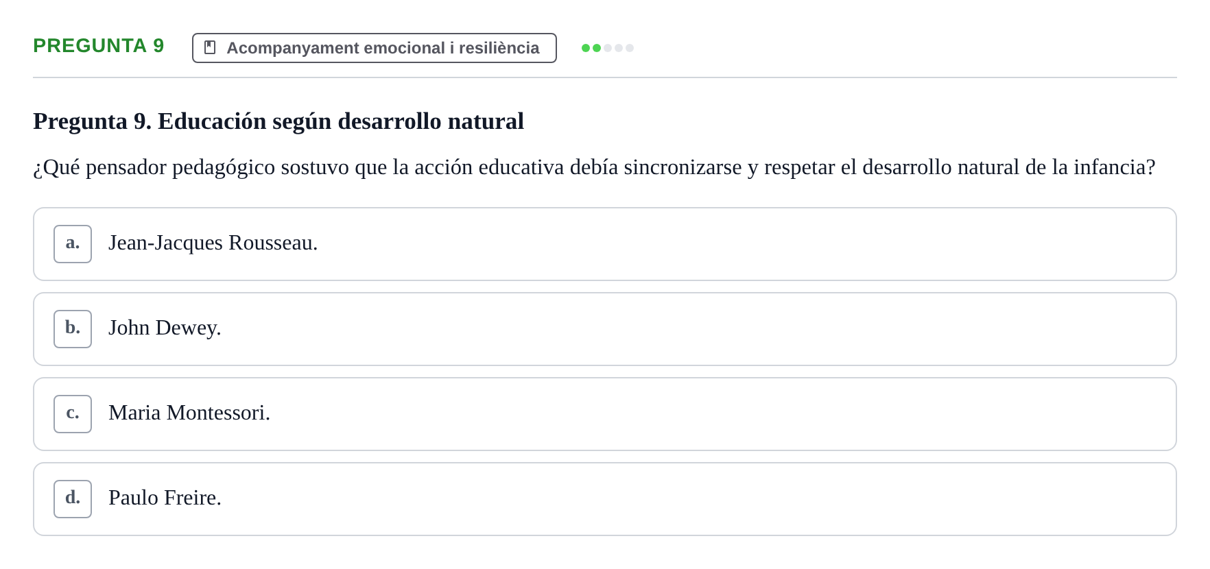 Enunciado: Pregunta 9