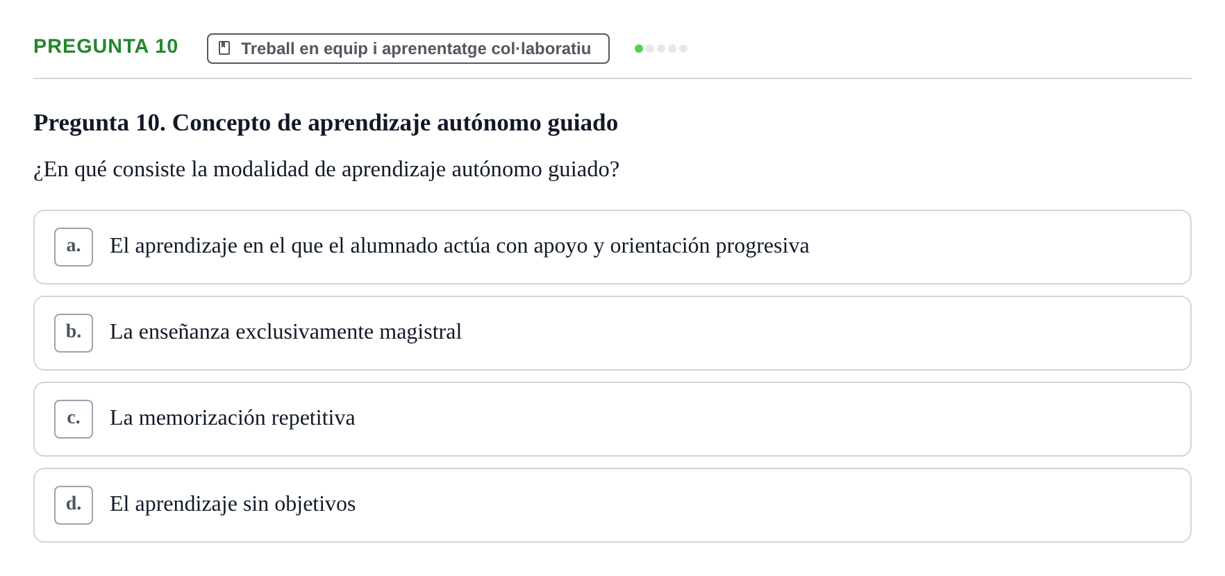 Enunciado: Pregunta 10